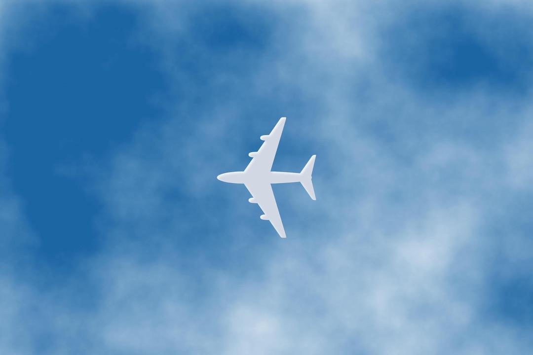 white airplane png transparent