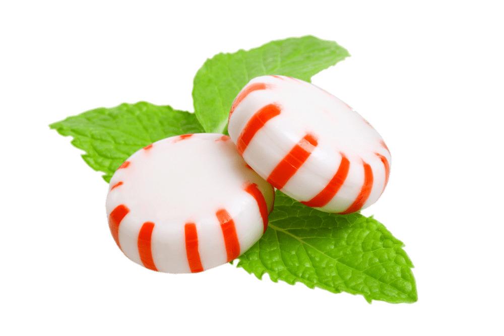 White and Red Peppermint Lozanges png transparent