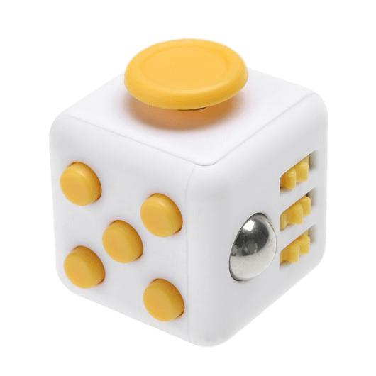 White and Yellow Fidget Cube png transparent