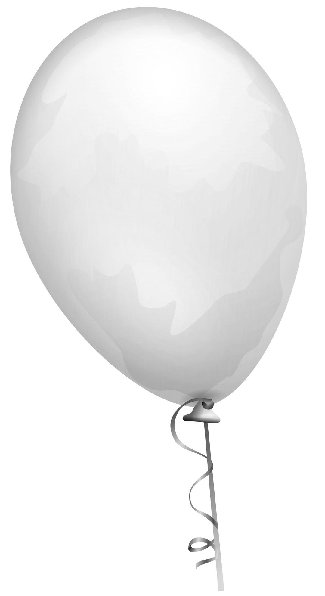 White balloon png transparent