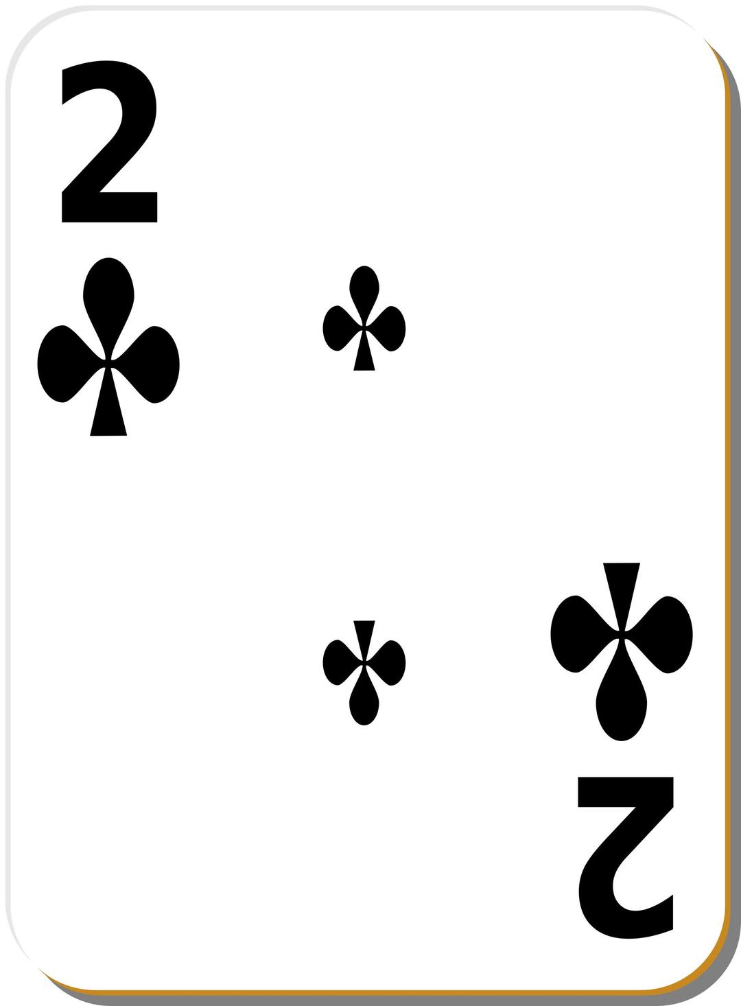 White deck: 2 of clubs png transparent