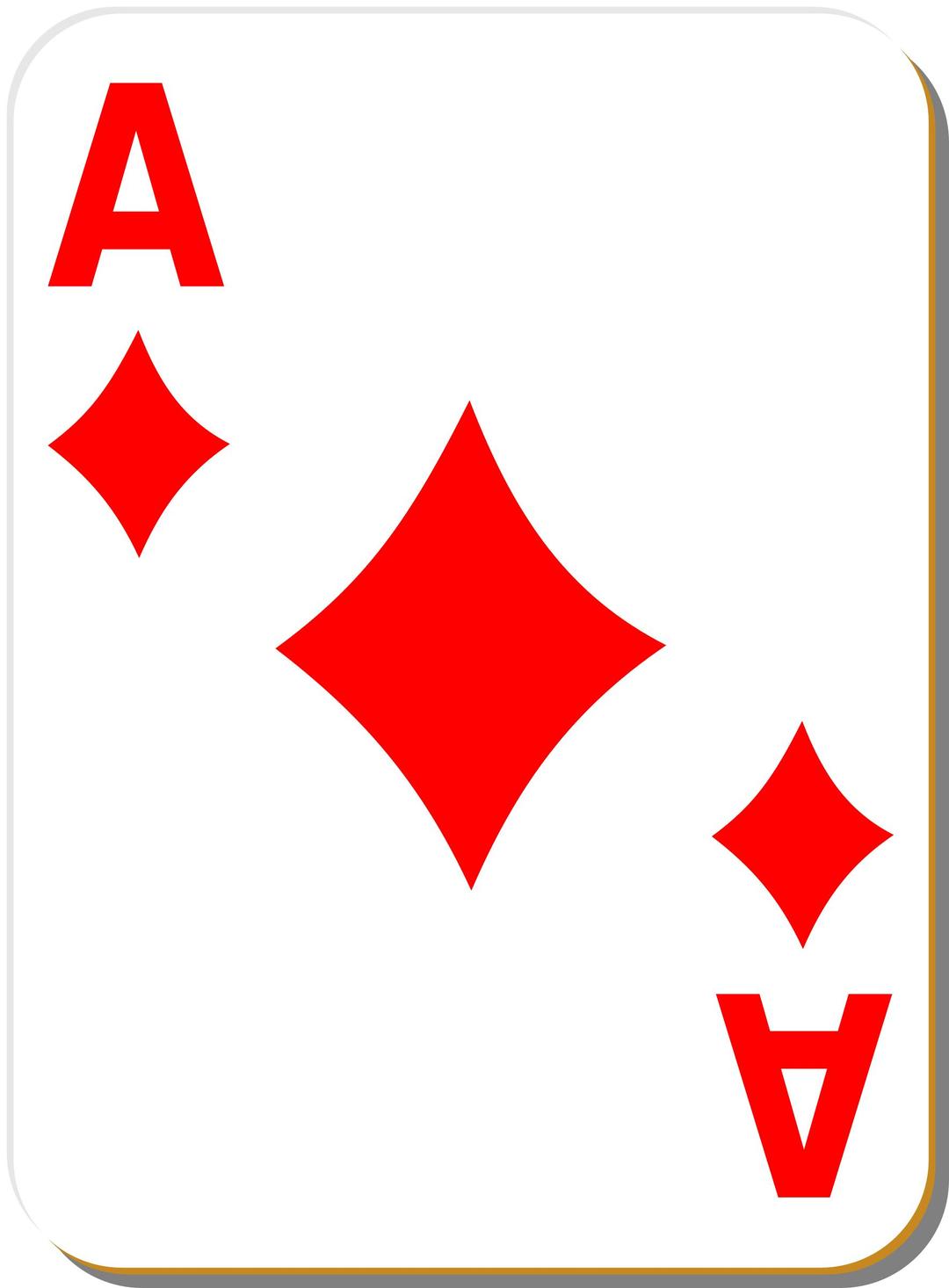 White deck: Ace of diamonds png transparent