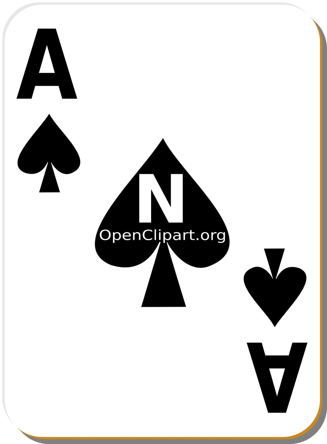 White deck: Ace of spades png transparent