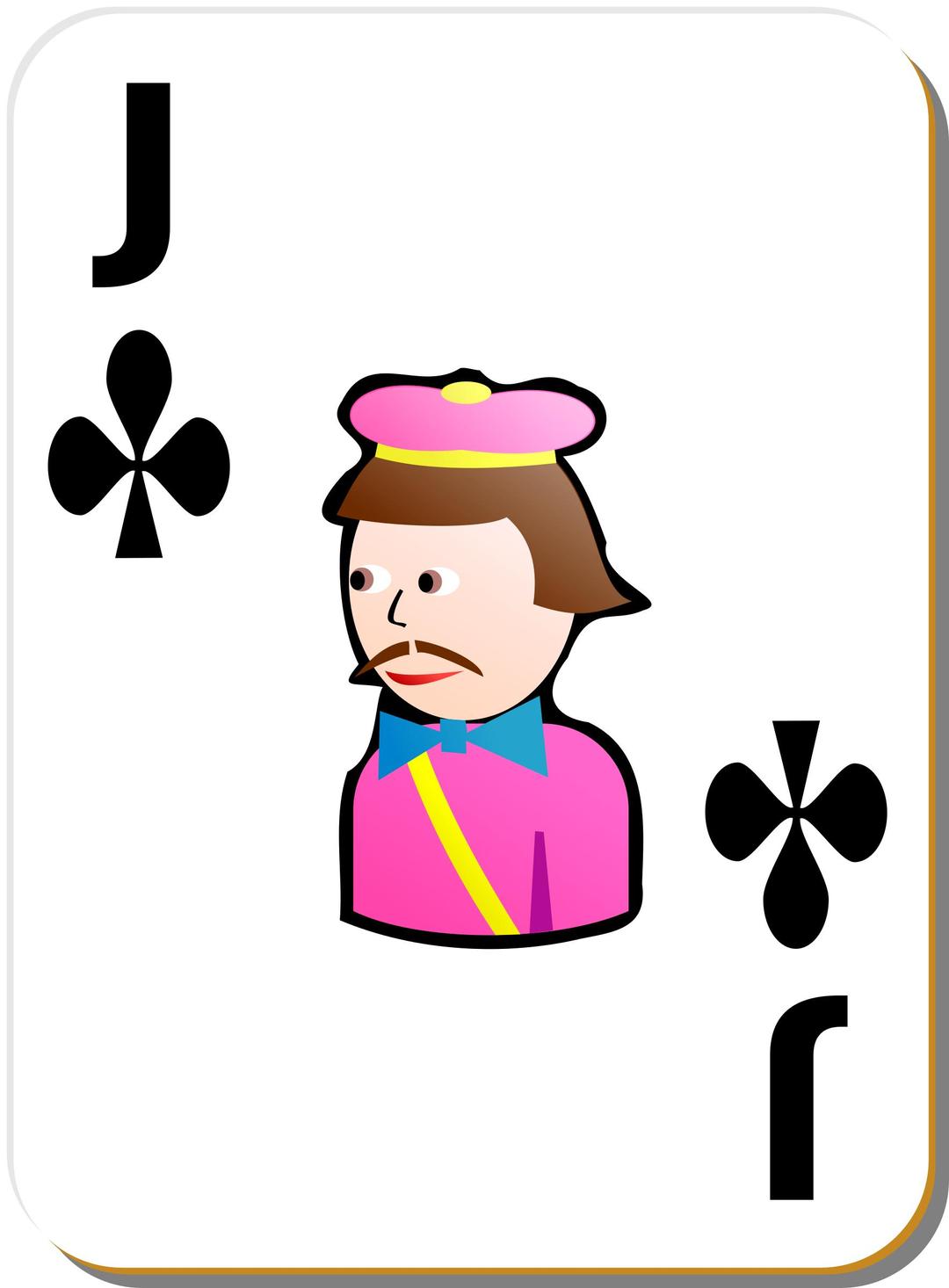 White Deck: Jack of Clubs png transparent