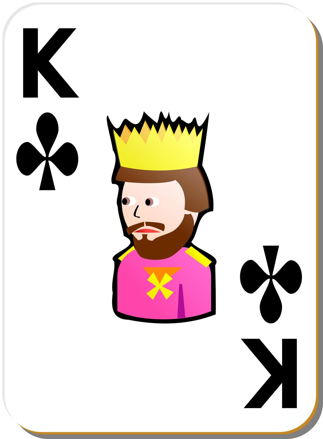 White Deck: King of Clubs png transparent