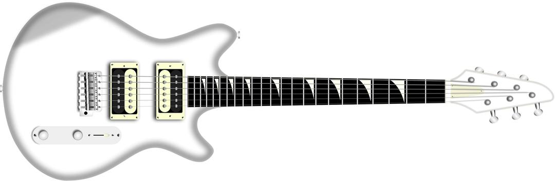 white electric guitar png transparent