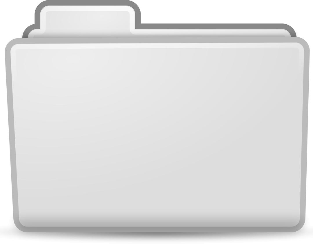 White File Folder Icon png transparent
