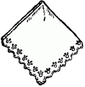 White Handkerchief Drawing png transparent