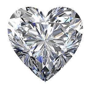 White Heart Diamond png transparent