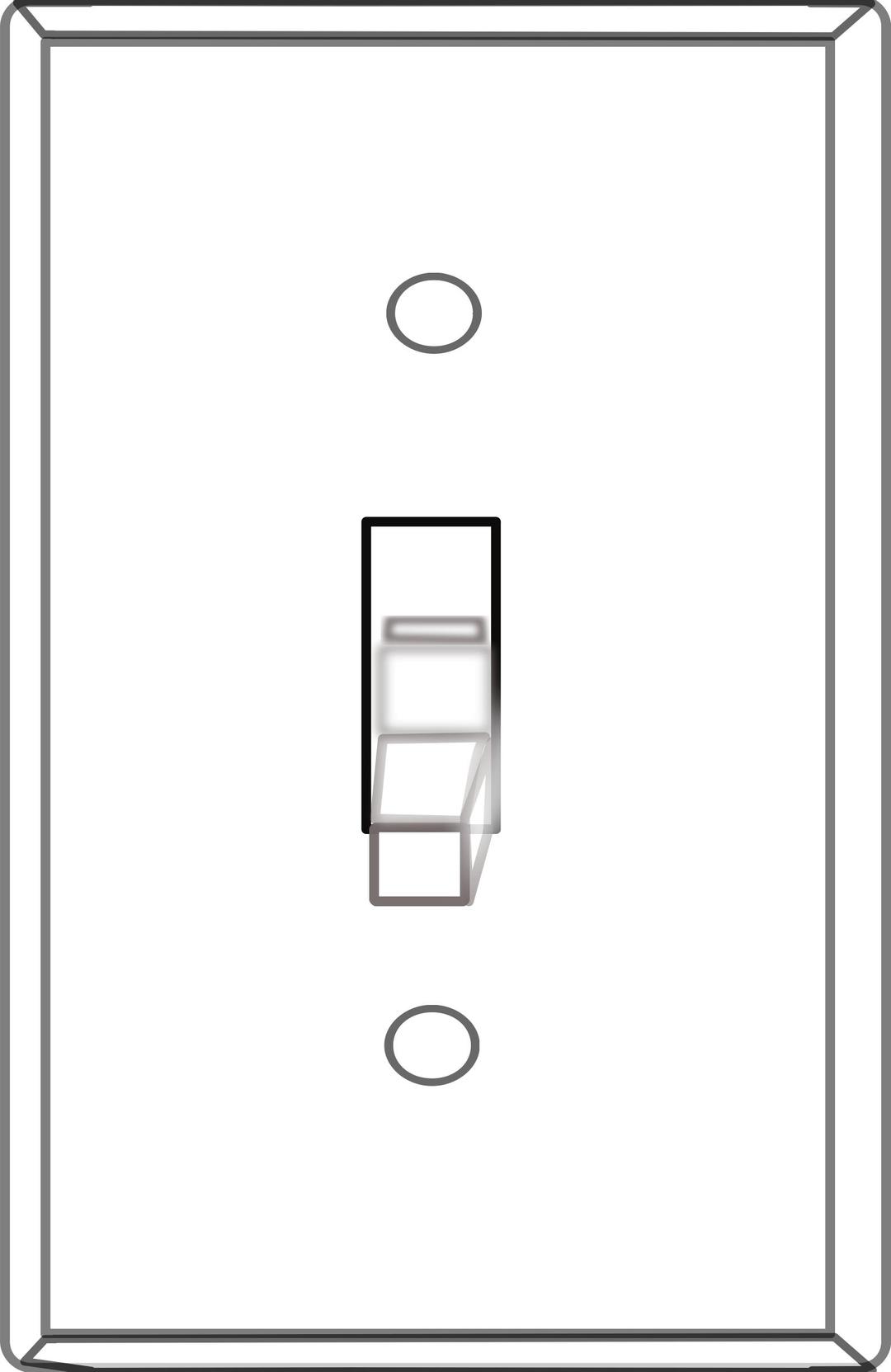 White light Switch Cover png transparent