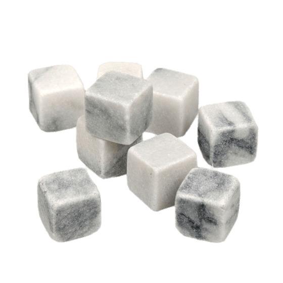 White Marble Icecubes png transparent