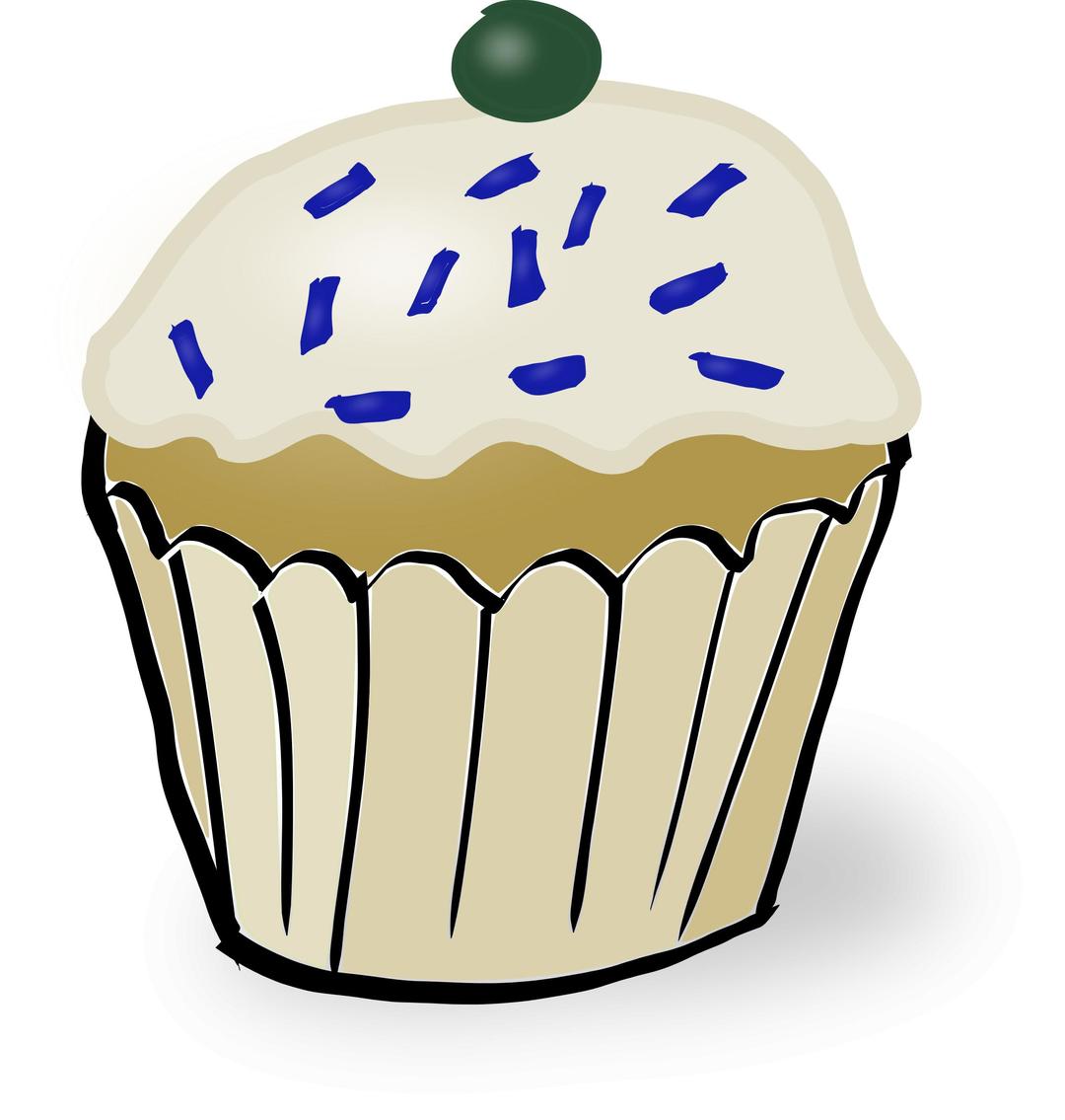 White Muffin png transparent