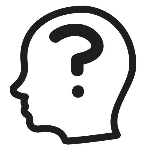White Question Mark In Head png transparent