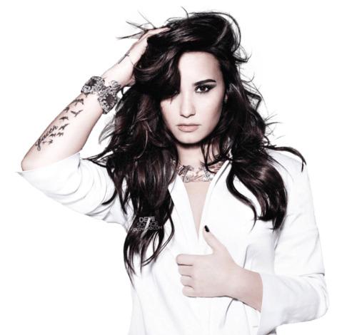 White Shirt Demi Lovato png transparent