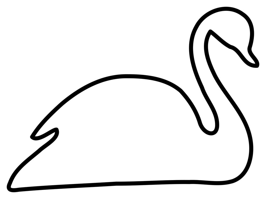 White Swan png transparent