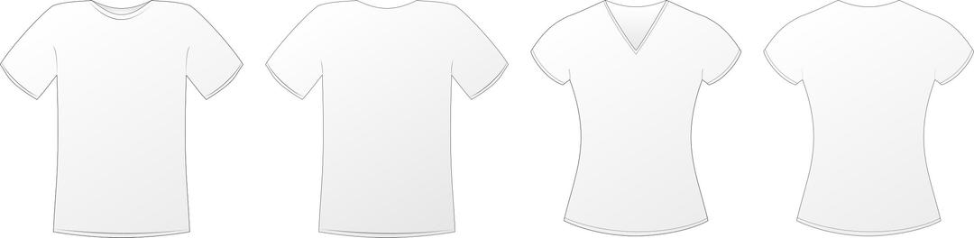 White T-Shirts Mockup png transparent