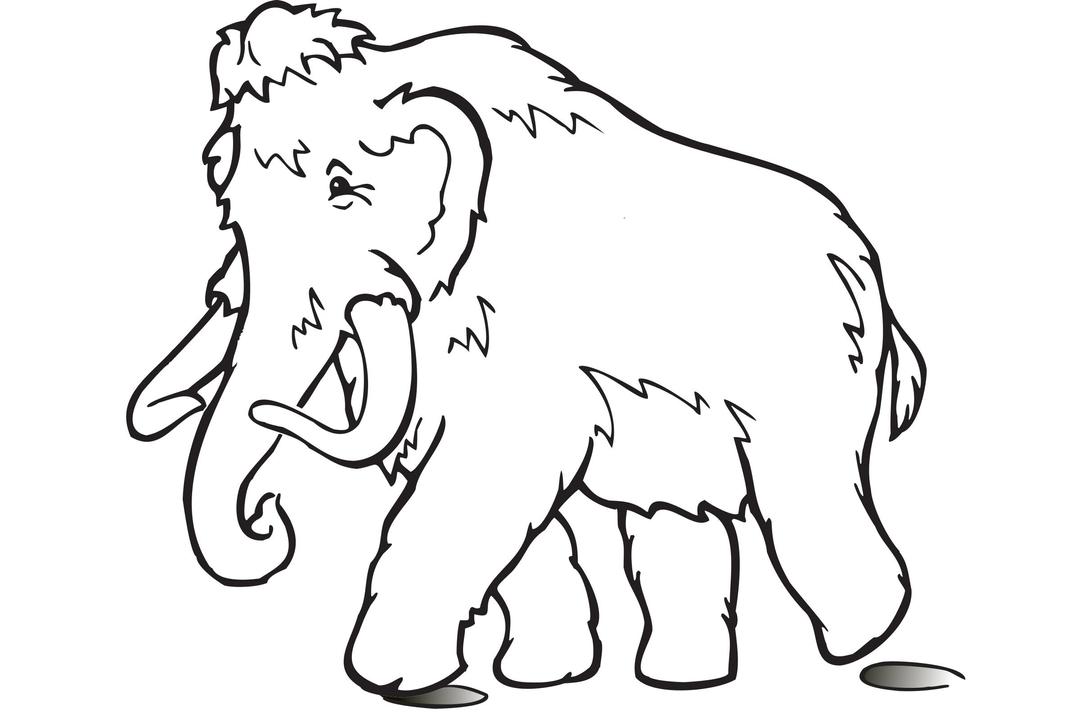 White Woolly Mammoth png transparent