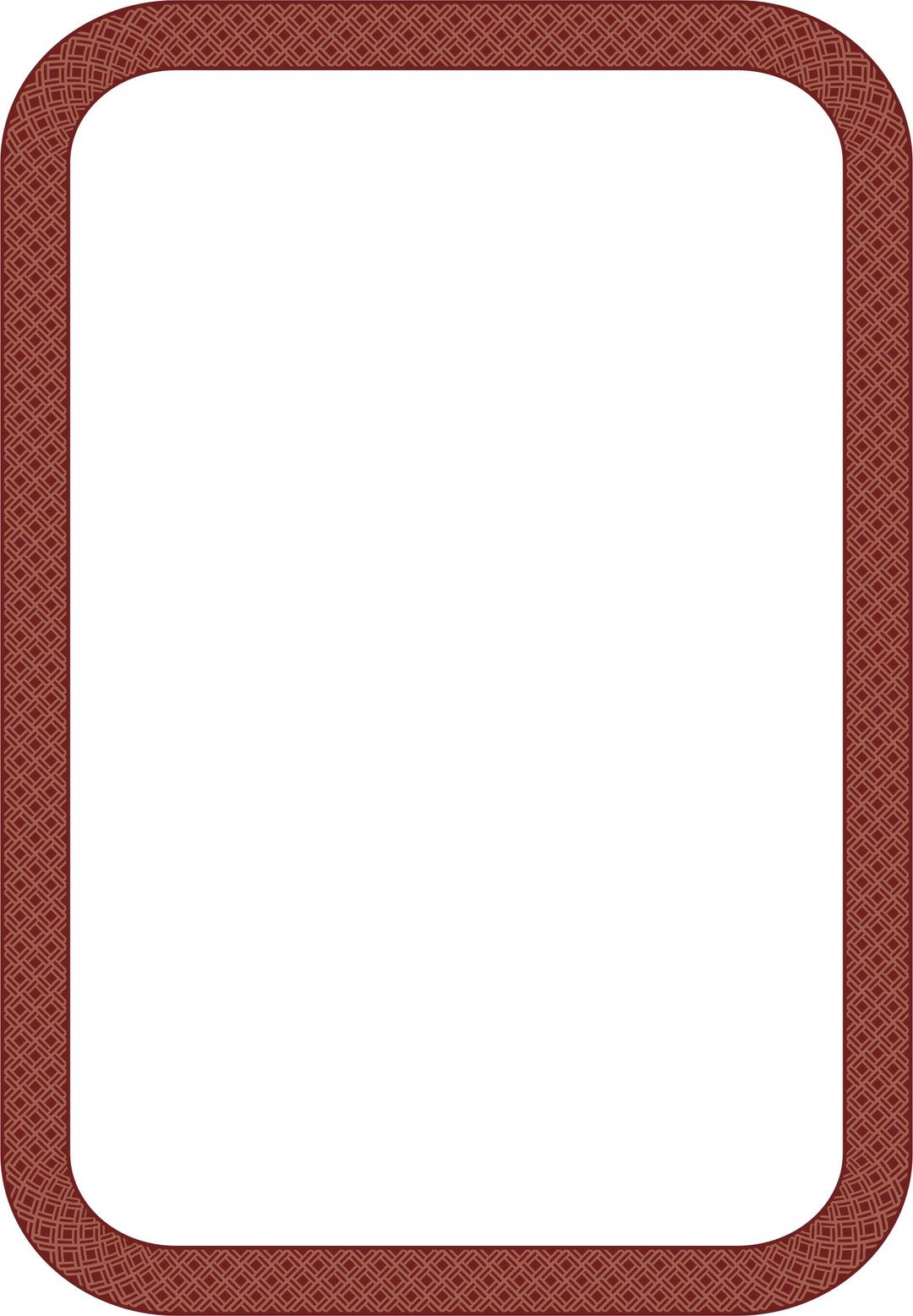 Wicker Border 4 (A4 size) png transparent