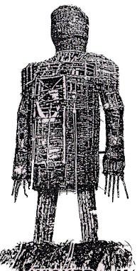 Wicker Man Black and White png transparent