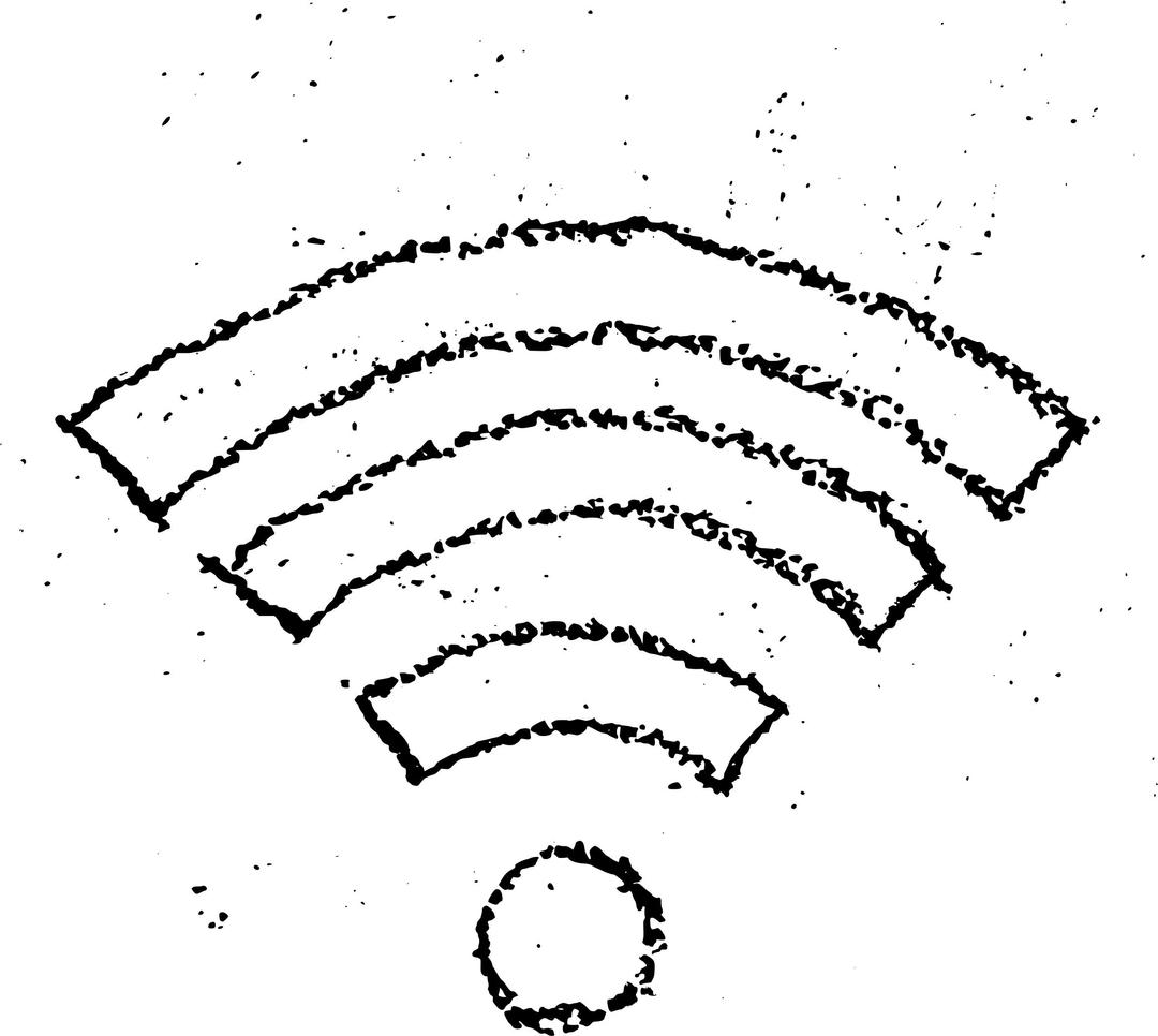 Wifi chalk icon png transparent