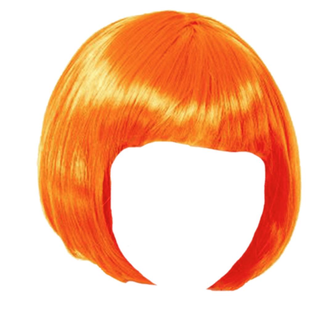 Wig Orange Bob png transparent