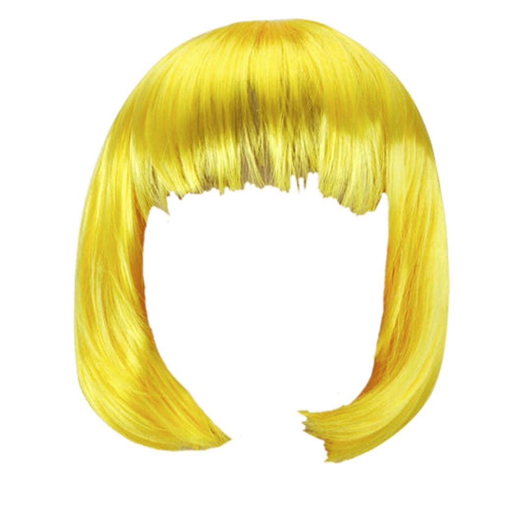 Wig Yellow Bob png transparent