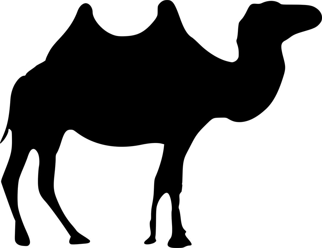 Wild camel png transparent