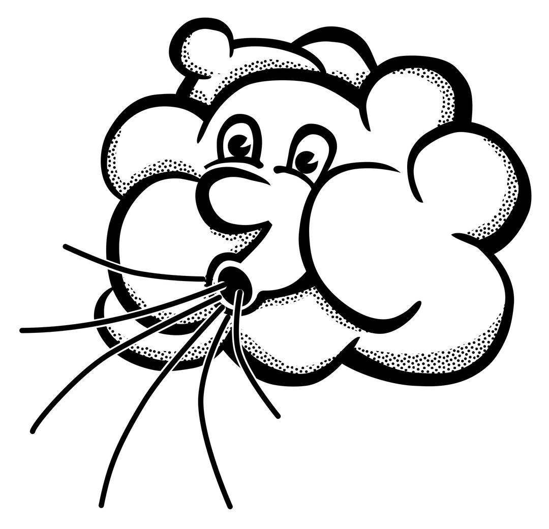 wind - lineart png transparent