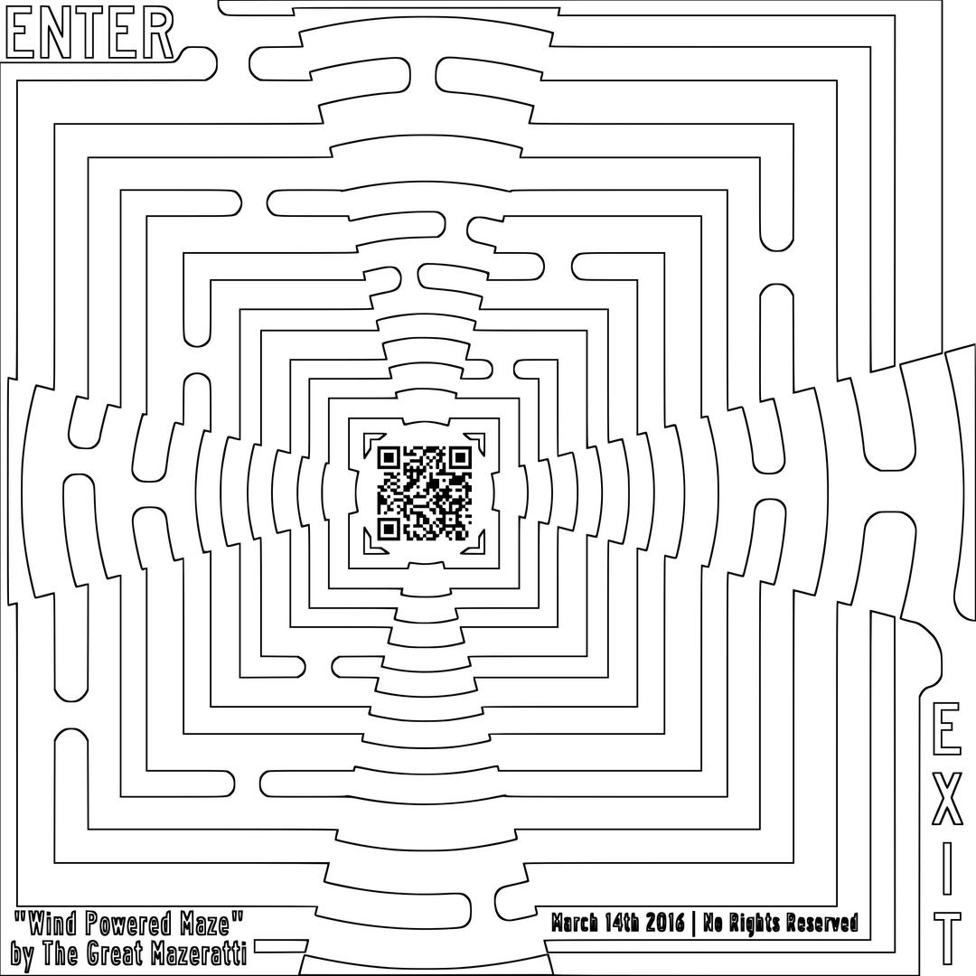 Wind Power Maze and Coloring For Grown Ups Page png transparent