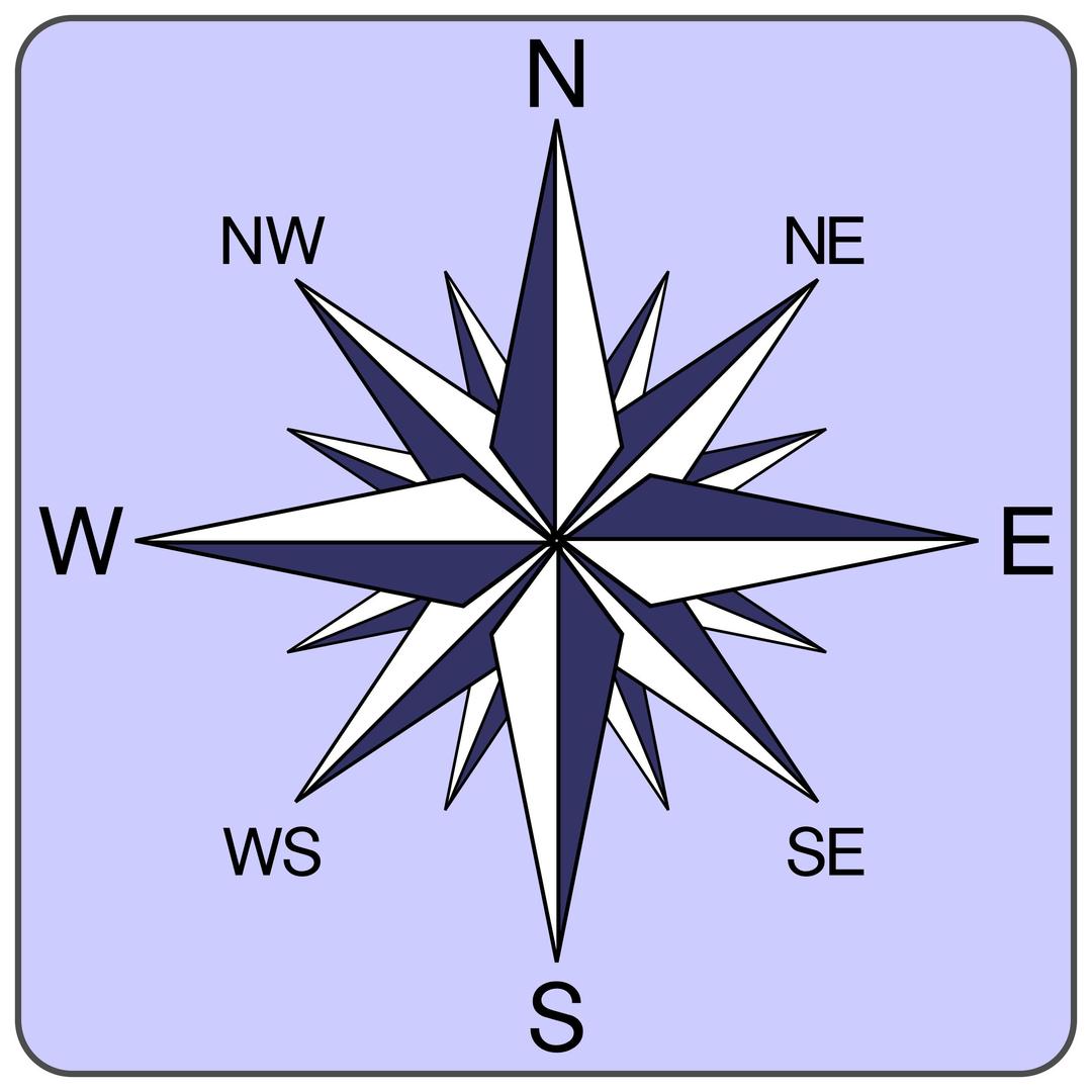 Wind rose icon png transparent