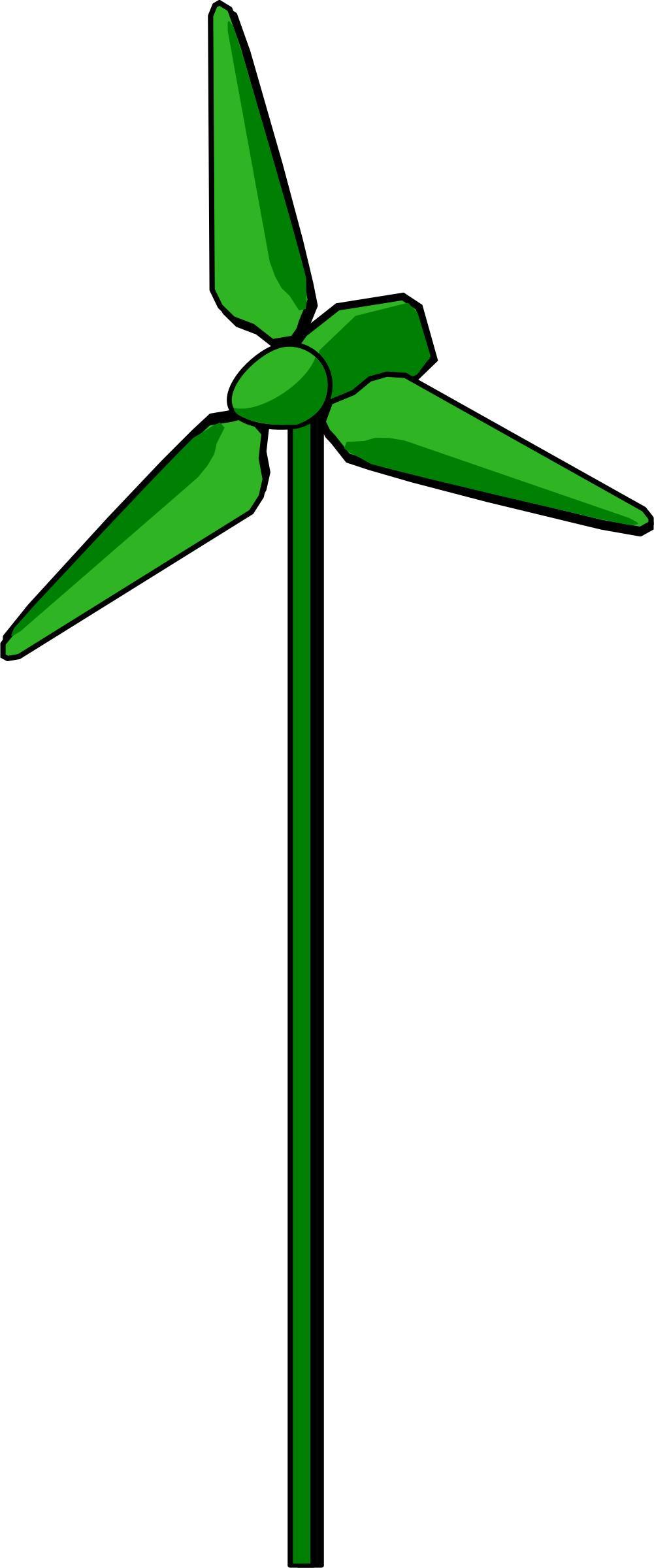 Wind Turbine Green png transparent
