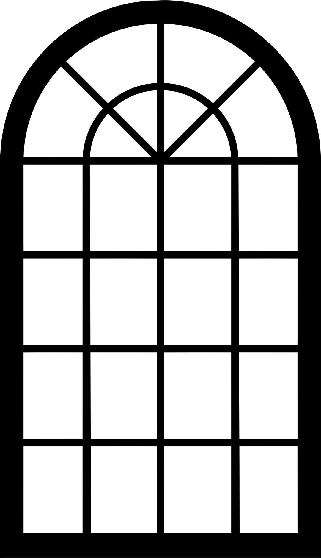 Window Frame Silhouette png transparent