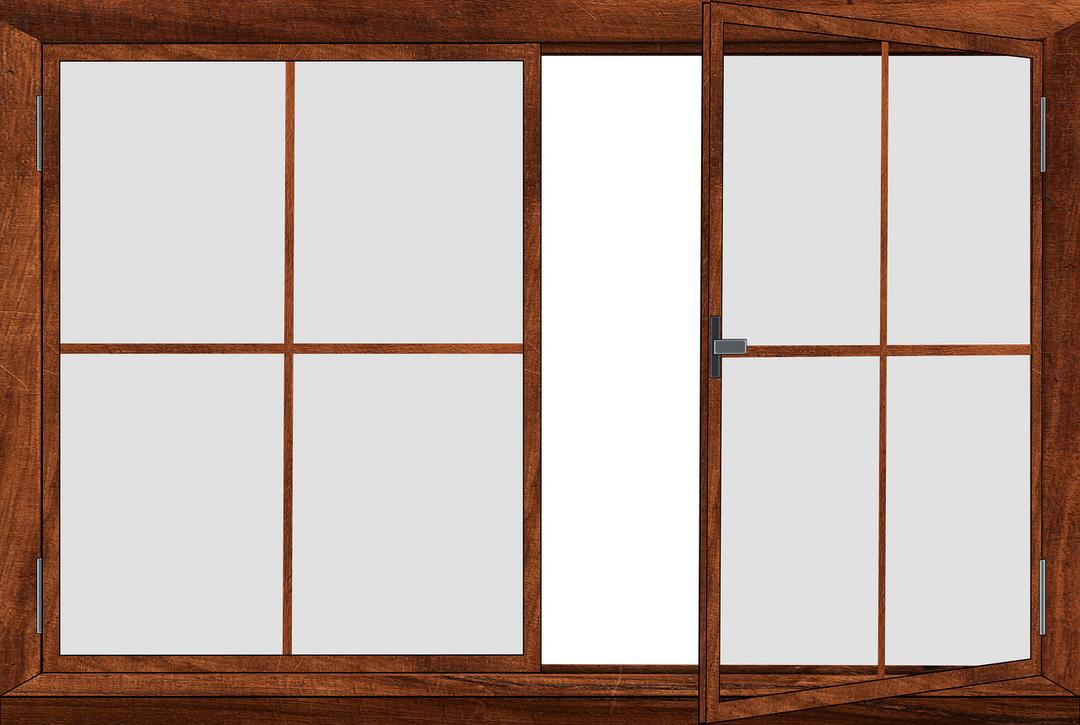 Window Twin Double Hung Open png transparent