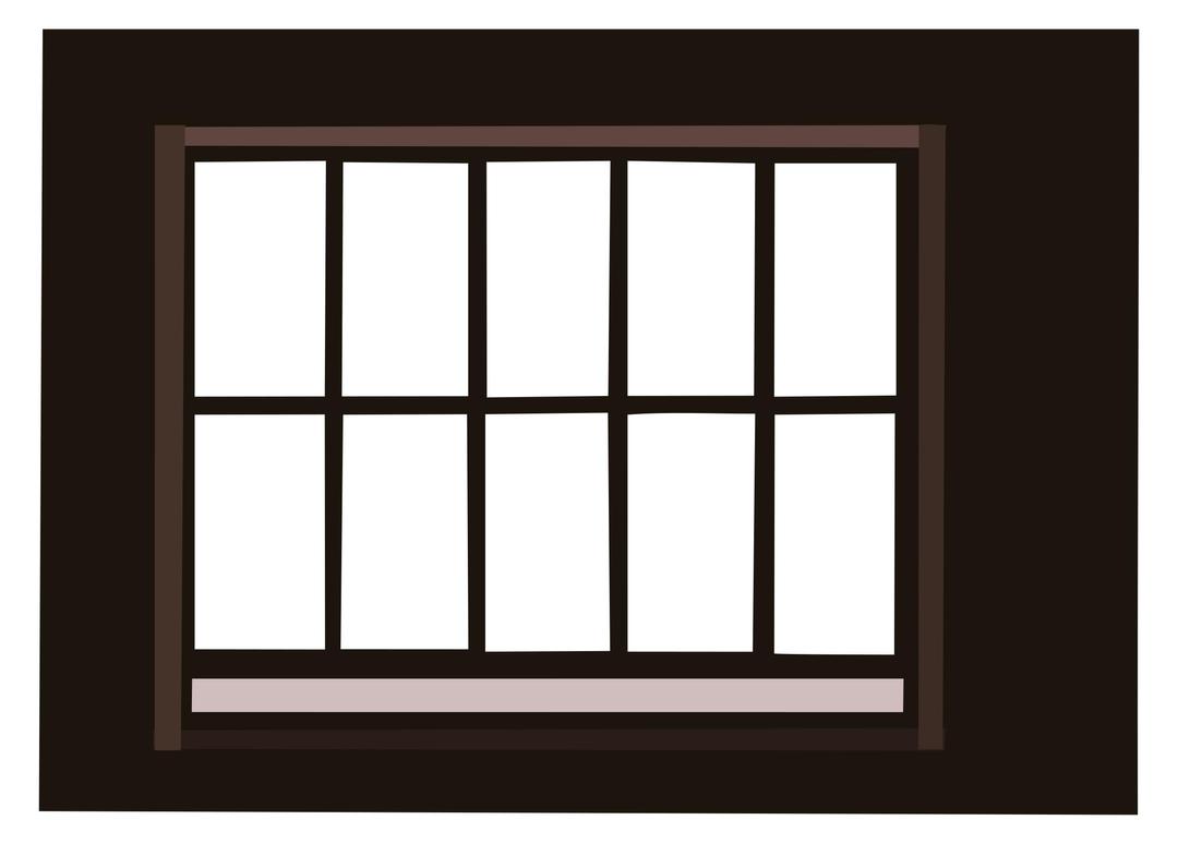 Window with lattice(frame) png transparent