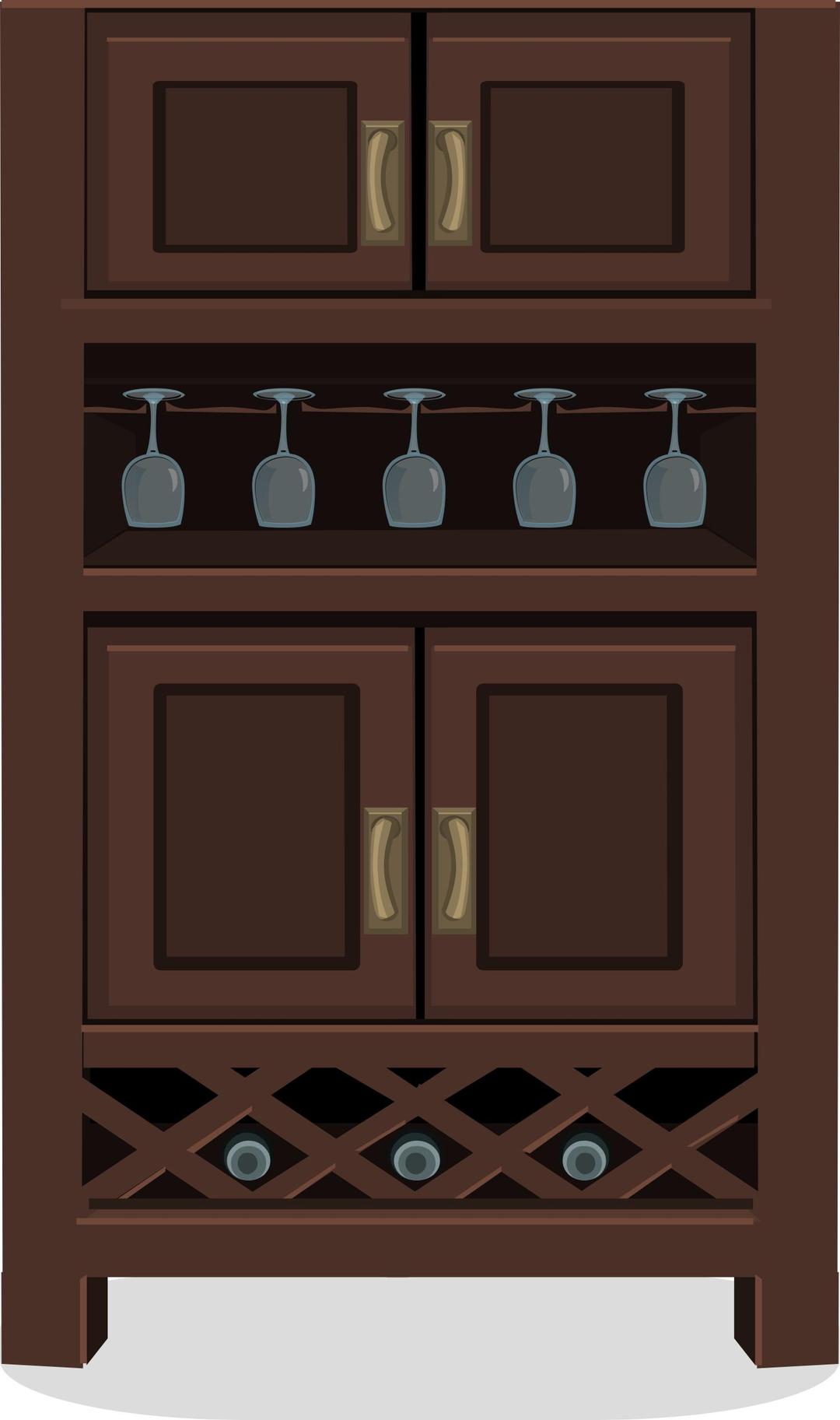 Wine cabinet from Glitch png transparent