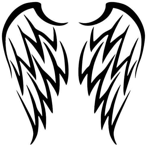 Wing Tattoo Simple png transparent