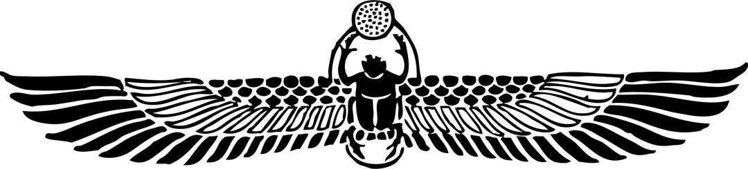 winged scarab png transparent