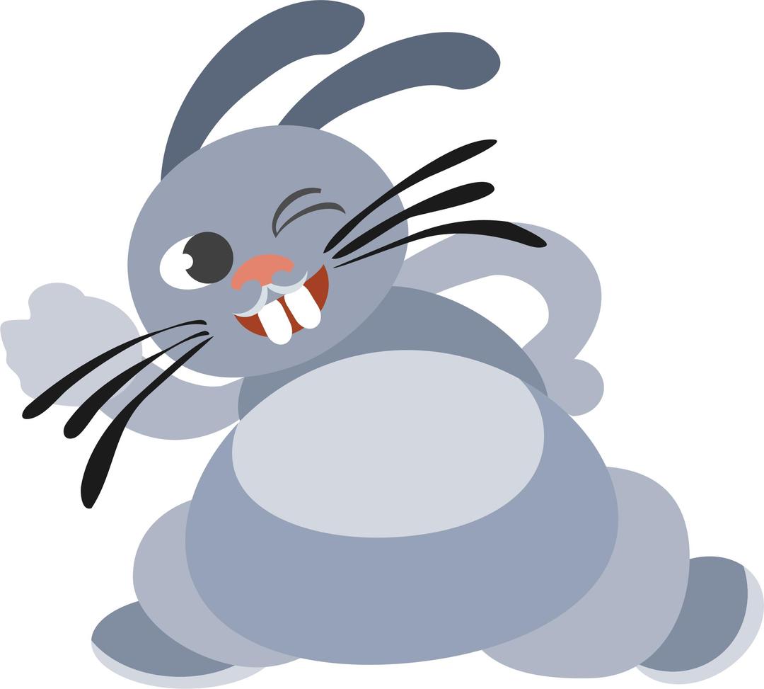 winking bunny  png transparent