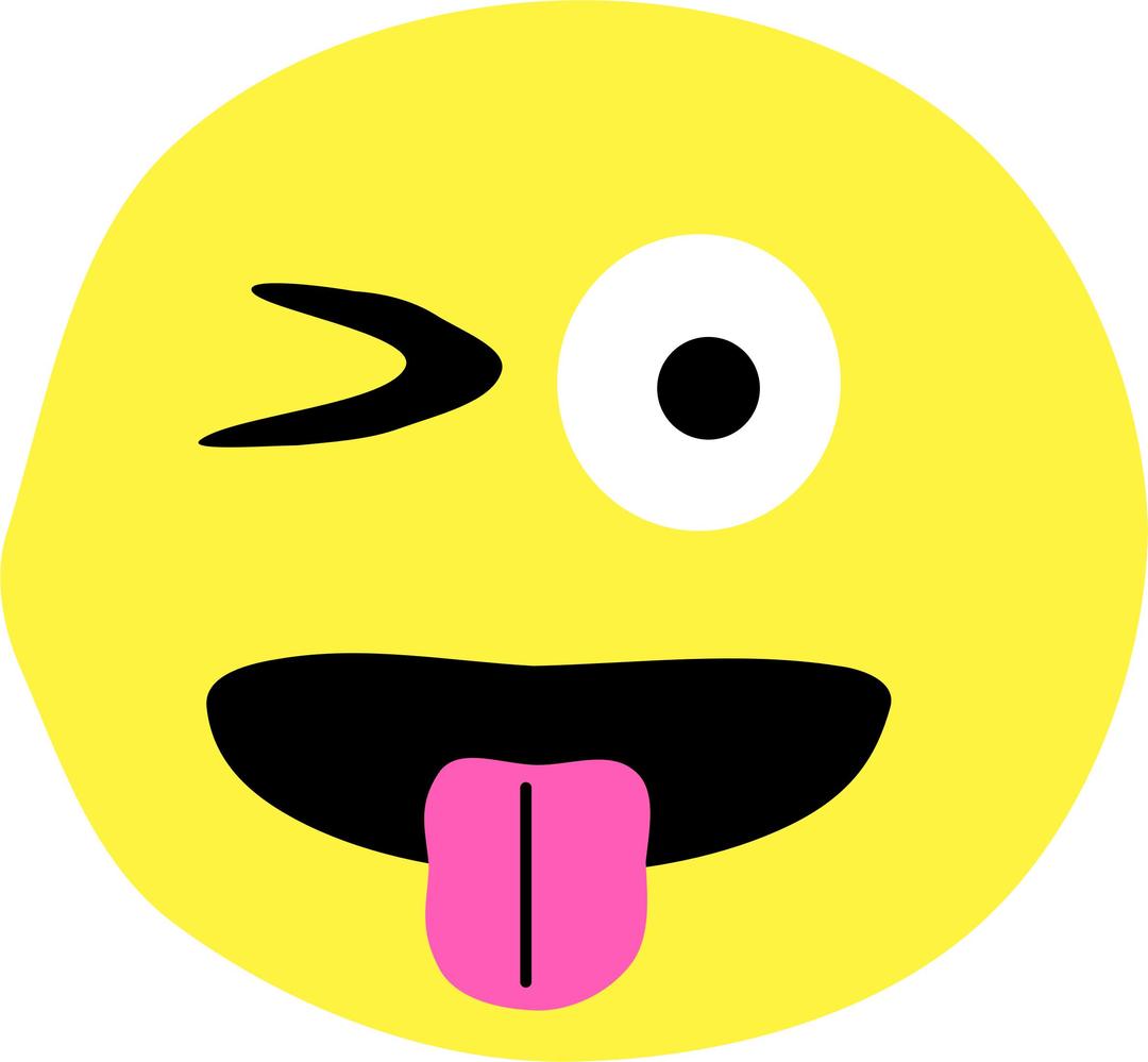 Winky Emoji #1 png transparent