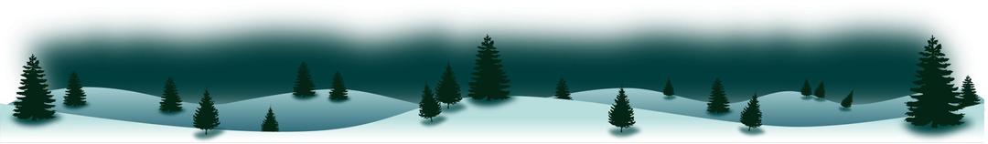 Winter Forest Panorama png transparent