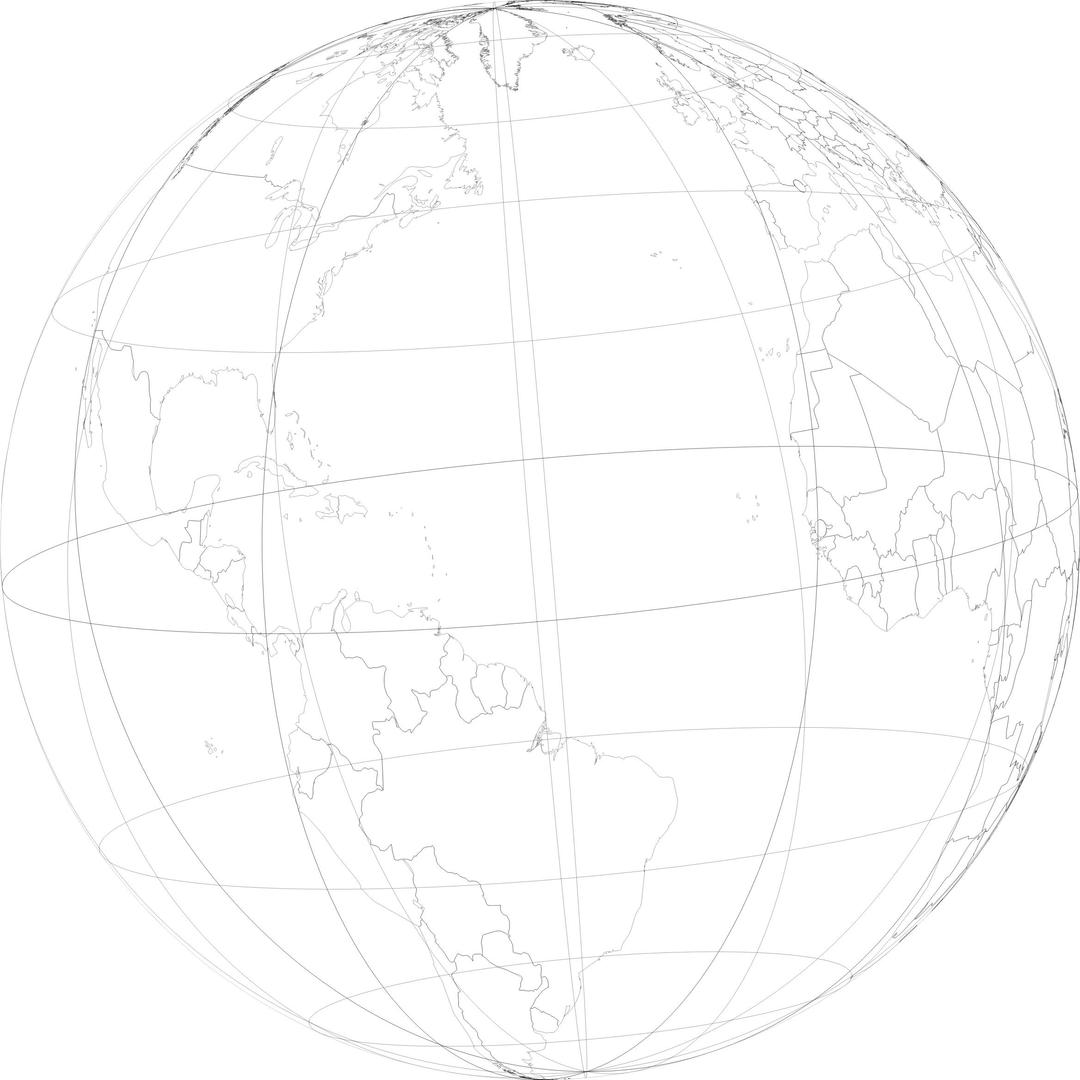 Wireframe Earth Globe png transparent