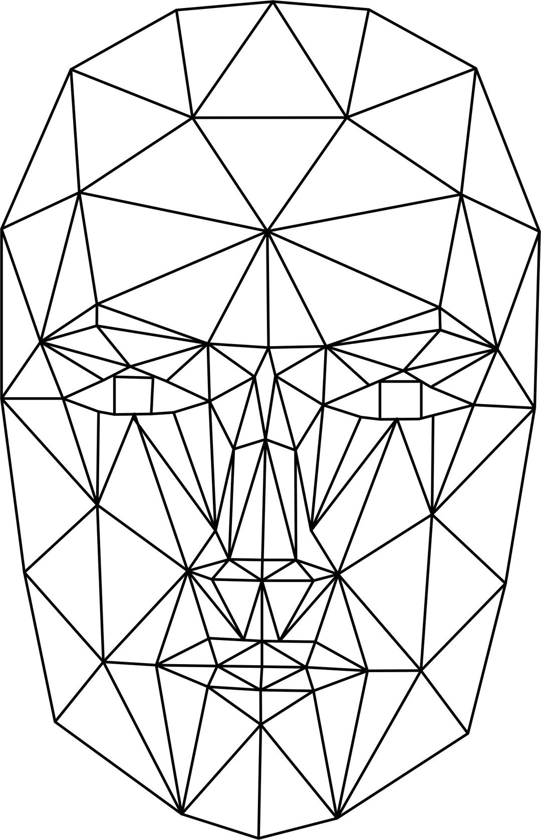 Wireframe Head png transparent