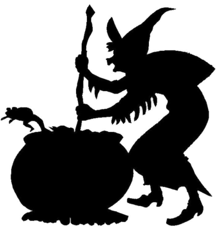 Witch and Cooking Pot png transparent