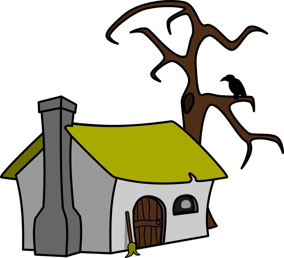 Witch's cottage png transparent