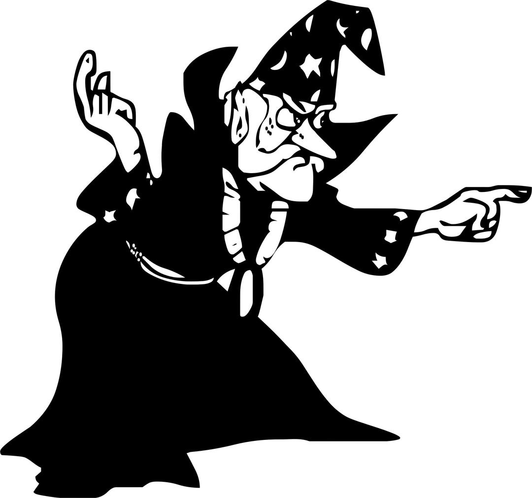 Wizard Silhouette png transparent