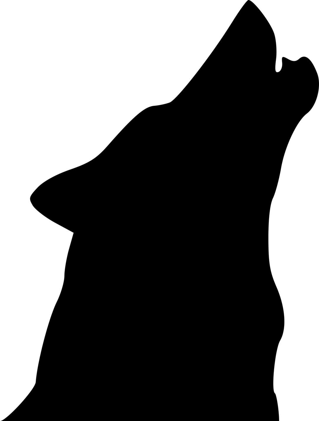 Wolf Head Howl Shadow png transparent