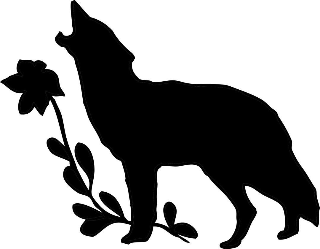 Wolf silhouette png transparent