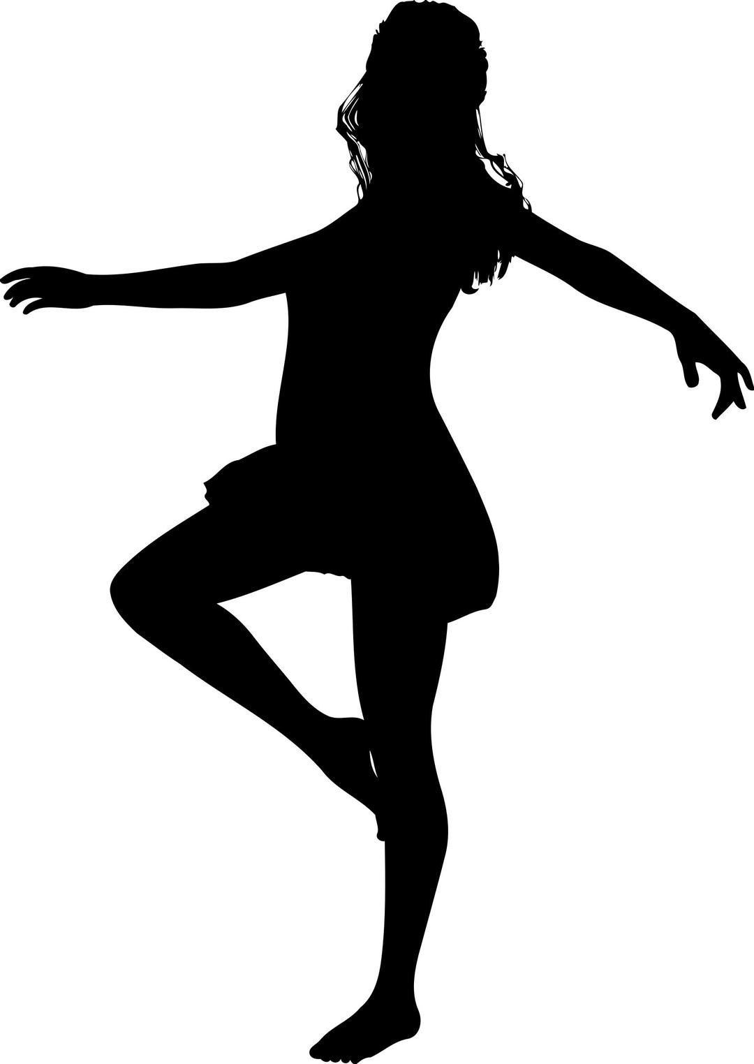 Woman dancing png transparent