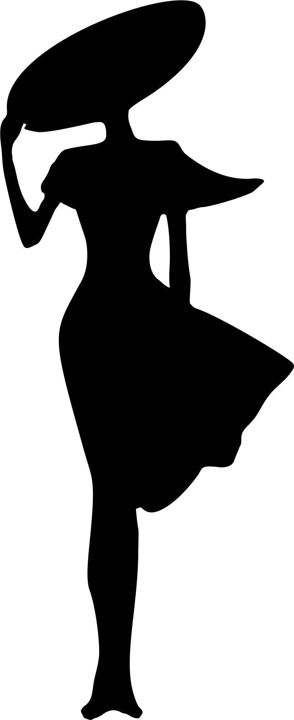 Woman In The Wind Silhouette png transparent