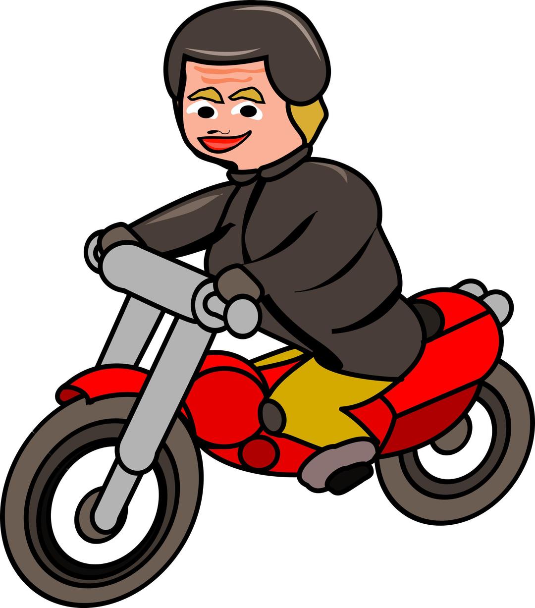 Woman on motorbike png transparent